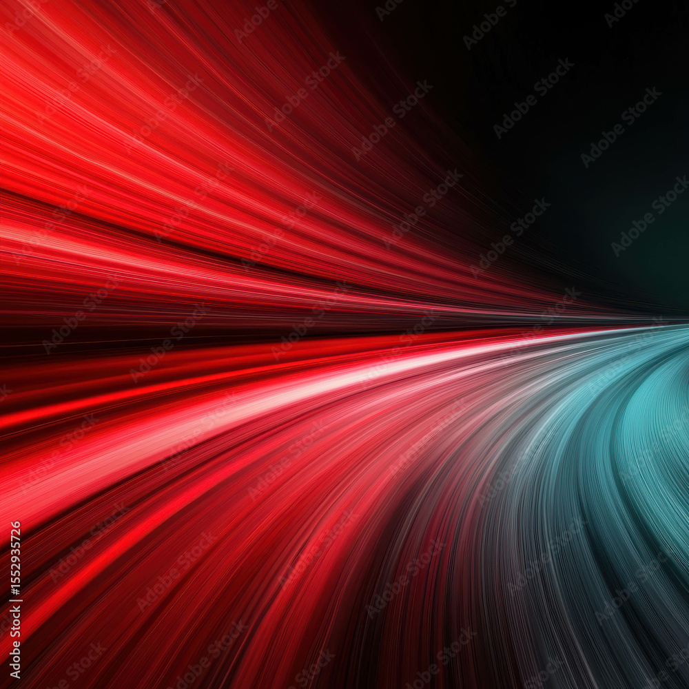 Wall mural vibrant flow of colorful light in abstract design featuring dynamic movement and energy with gradien