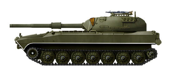 BTD-1-105 (The concept of a tank destroyer on a tracked base from the 2S1 self-propelled gun, with a 105mm gun)