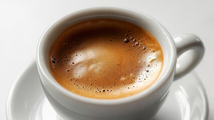 Obraz premium Closeup of cup of americano coffee