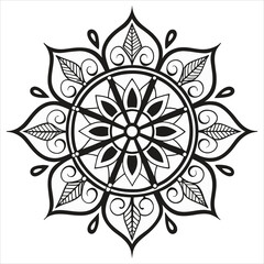 Vector doodle mandala . Ornamental luxury mandala Mandala Line Illustration . various mandala . Mandala Pattern Designs . Henna mandala. Mehndi style. Decorative pattern in oriental style.