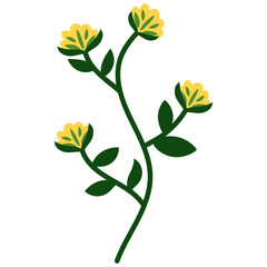 Organic Floral Element