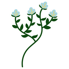 Organic Floral Element
