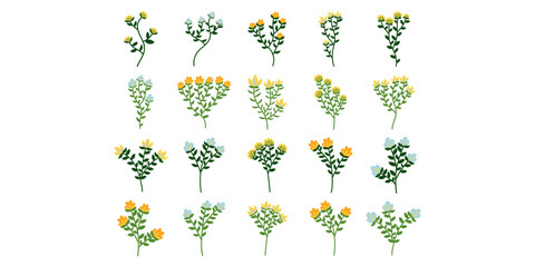 Organic Floral Element