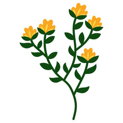 Organic Floral Element