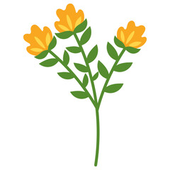 Organic Floral Element