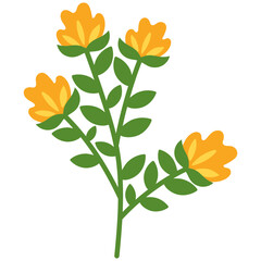 Organic Floral Element