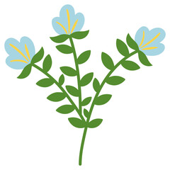 Organic Floral Element