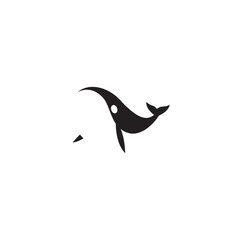 Orca Killer Whale Logo Icon Vector
