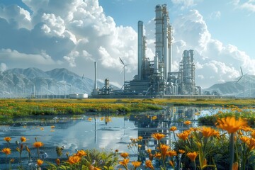 Envisions a sustainable future for the refinery industry, powered by renewable energy sources.