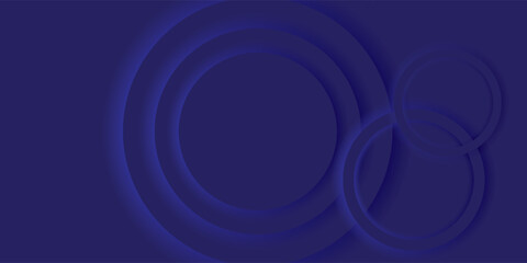 Abstract Graphic Background with Overlapping Blue Circles and Gradient Shades