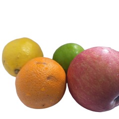 fruits isolated on white background