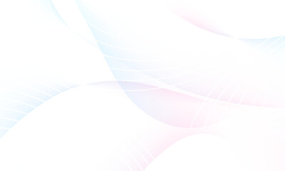 淡いピンクとブルーの波と線