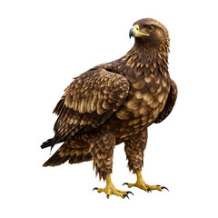 Obraz premium Eagle – Realistic Full-Body Render – Transparent PNG Clipart Set