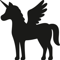Unicorn silhouette, animal silhouette, Unicorn © Abdul