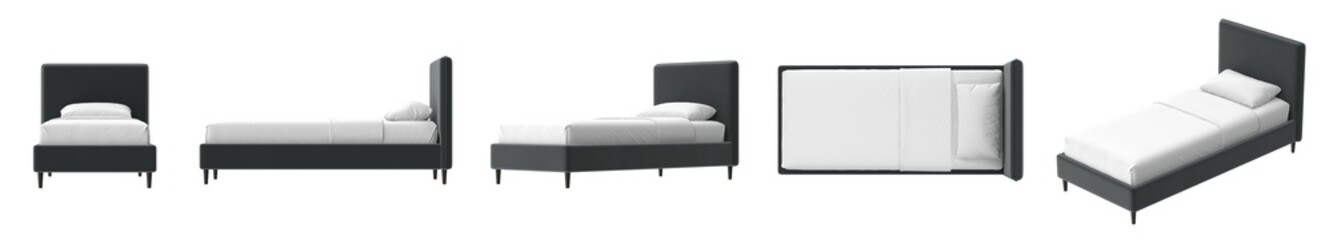 Different bed angles and positions illustration 