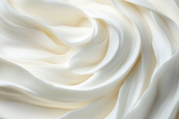A close-up of white butter, a texture that is soft and creamy, set against a pure background. The focus should be on the rich sheen and luster of the cream cheese-like blooms. Use.