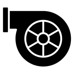 Obraz premium Turbo Glyph Icon