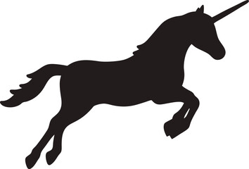Fototapeta premium Unicorn silhouette, animal silhouette, Unicorn