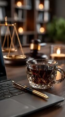 Lawyer's Office Night Tea Work