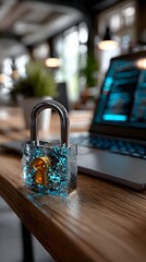 Office Cybersecurity Locked Data