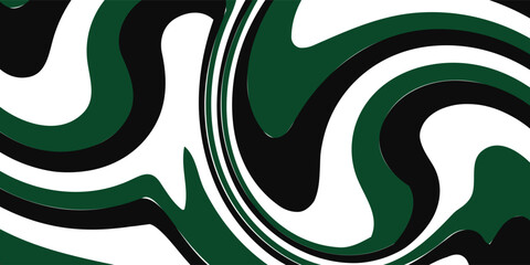 Black and green modern material design with a hexagonal pattern, corporate template for your business, vector abstract widescreen background