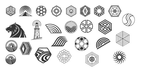 Vactor Logo Icon Set