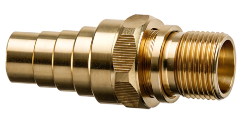 metal nuts on white background