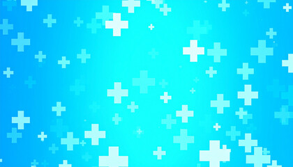 Naklejka premium this image shows a light blue background with a variety of white geometric shapes scattered across the surface