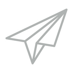 Send Vector Line Grey Icon Design