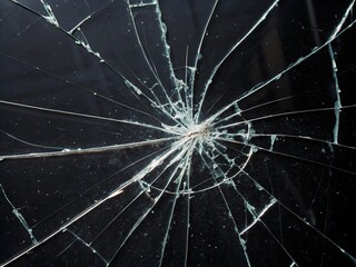 abstract broken glass white background