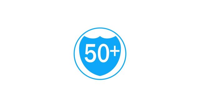 18 plus  Adults content. Age restriction text number animation.