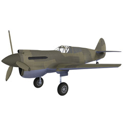 Fighter aircraft isolated on transparent