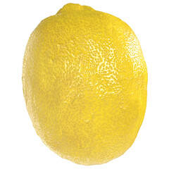 Fresh lemon isolated on transparent