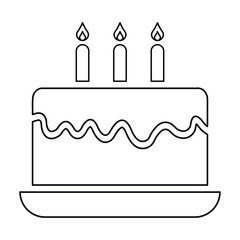 Birthday cake icon
