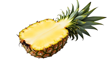 pineapple on white background