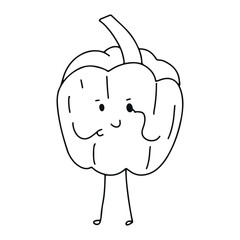 Kawaii character cartoon vegetables and fruits element stock.  