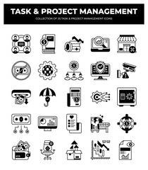 25 Task & Project Management Icons: Streamline Your Workflow