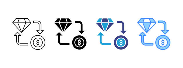 Exchange Multipel Icon Set.