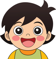 Obraz premium Happy Cartoon Kid