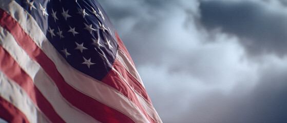 American flag for Memorial Day, 4th of July, Labour Day. Independence Day, USA.	