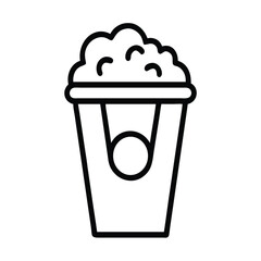 Simple black and white taco icon in doodle style, perfect for food apps, Mexican restaurant branding, and menu design