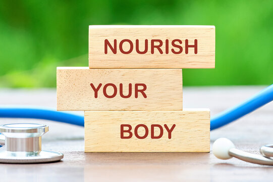 THE CONCEPT PHRASE NOURISH YOUR BODY