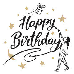 Obraz premium This is a festive and elegant graphic illustration with the words 