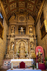 Interior of Church of Saint John the Evangelist of the College of Funchal, Madeira, Portugal