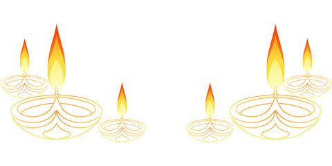 Diwali festival lights vector design to celebrate diwali day eps 1