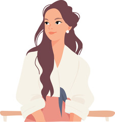 Vector illustration of beautiful girl 