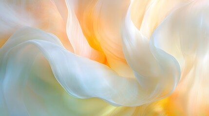 Abstract Pastel Fabric Drape, Soft Shimmering Texture