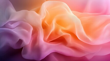 Fototapeta premium A mesmerizing swirl of colorful, flowing fabric creates an ethereal scene, embodying the essence of motion, light, and emotion in a captivating, abstract form.