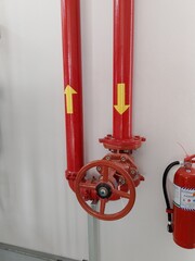 Fire hose, Red pipe, Water pipe