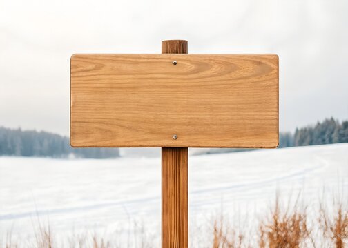 Plain wooden sign isolated on white